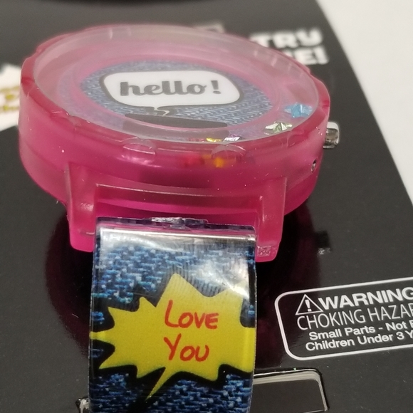 Watch Chic Flashing Lights Watch & Keychain New - Picture 4 of 6